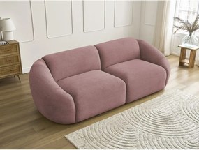 Różowa sztruksowa sofa 250 cm Tina – Bobochic Paris
