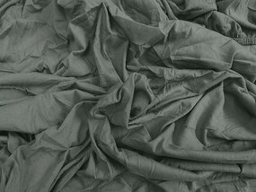 PrzytulneMieszkanie.pl Prześcieradło jersey ciemnozielone 180 x 200 cm