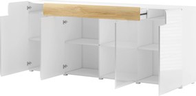 Komoda IBIZA 208 cm do Salonu Sypialni z Szufladą Antracyt