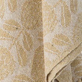 Żółty koc z mieszanki bawełny 130x155 cm Pratello – Bloomingville