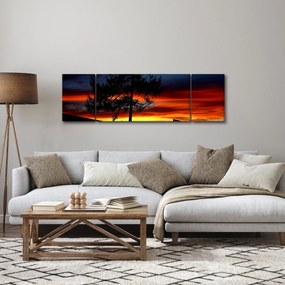 Obraz - Sylwetka wilka (170x50 cm)