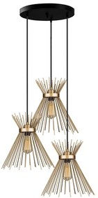 Metalowa lampa wisząca w kolorze złota ø 34 cm Izmir – Squid Lighting