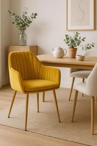 Eleganckie zote krzeso