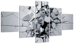 Obraz abstrakcja 3D (125x70 cm)
