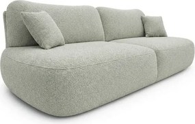 Sofa AVERIO Rozkładana Dwuosobowa Szara Boucle Nowoczesna