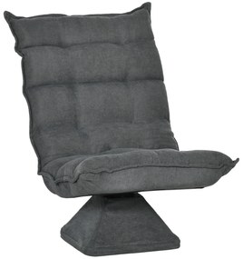 HOMCOM Fotel podłogowy z regulowanym oparciem do salonu, biura