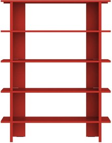 Czerwony metalowy regał 120x156x37 cm Hes – noo.ma