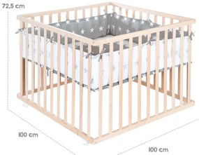 Naturalny kojec dla dzieci 100x100 cm – Roba