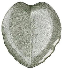 Patera szklana na ciasto LEAF, 28 cm