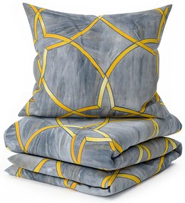 PrzytulneMieszkanie.pl PrzytulneMieszkanie.pl Pościel z mikrofibry RYNETH szara Rozmiar pościeli: 70 x 80 cm | 140 x 200 cm