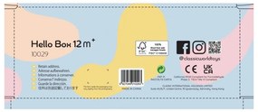 Classic world pastelowy zestaw dla niemowląt box pierwsze zabawki do nauki od 12 do 18 miesiąca