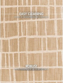 Kremowy/w naturalnym kolorze okrągły dywan odpowiedni na zewnątrz ø 160 cm Haringey Crouch – Ted Baker