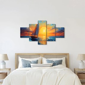 Obraz - Żaglówki (125x70 cm)
