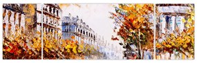 Obraz - Ulica w Paryżu (170x50 cm)