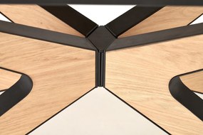 Stół do jadalni rozkładany MDF naturalny 160-220/90/76 cm JAMES