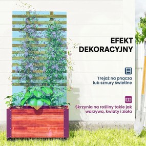Outsunny Wysokie Łóżko z Podporą, na 4 Kółkach, Przetworzone Drewno Ciężkie, 65 cm x 31 cm x 147 cm, Czarny + Brązowy