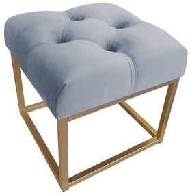 Pufa CHESTERFIELD LOFT ławka postawa złota BL06