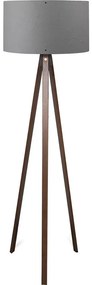 Lampa stojąca AYD 1xE27/40W/230V brązowa/szara
