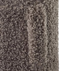 Ciemnobrązowy puf z materiału bouclé Teddy – Blomus