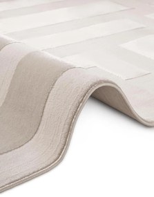 Dywan nowoczesny Perles Geometria szaro-kremowa 200 cm x 280 cm