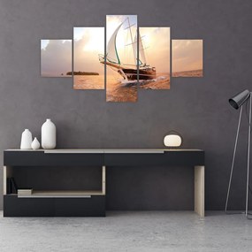 Obraz jachtu (125x70 cm)