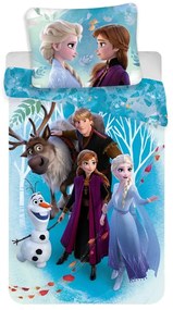 Bawełniana pościel dziecięca jednoosobowa 140x200 cm Frozen – Jerry Fabrics