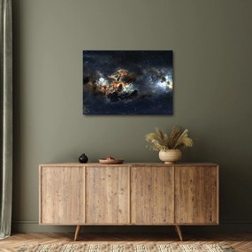 Obraz - Wszechświat z mgławicą (70x50 cm)