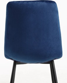 Zestaw 4 Krzese Liny Aksamitne