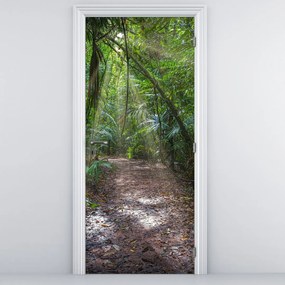 Fototapeta na drzwi - Promienie słońca w dżungli (95x205cm)
