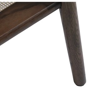 Brązowy stolik z blatem w dekorze dębu 60x120 cm Barrali – Unique Furniture
