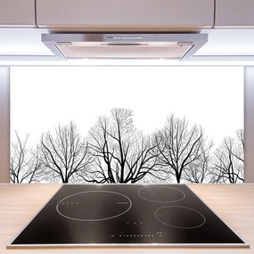 Dekor Szklany do Kuchni Majestatyczne Drzewa v Lesie