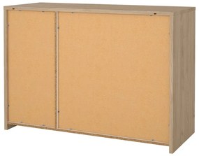 Biało-naturalna komoda w dekorze dębu 119x84x48 cm Next – Tvilum