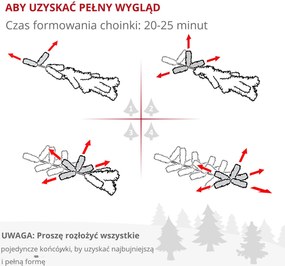 HOMCOM Choinka Ø90 x 180 cm, sztuczna jodła, realistyczne igły, Zielony | Aosom PL