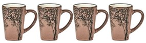 Jasnoróżowe kamionkowe kubki na espresso zestaw 4 szt. 100 ml Hela – Villa Collection
