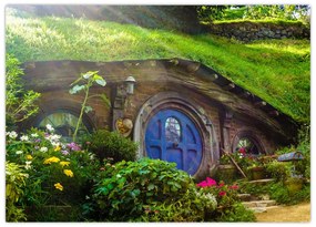 Obraz na szkle - Hobbit (70x50 cm)