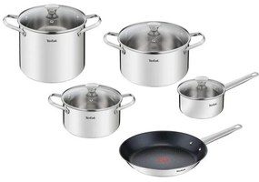 Tefal - Zestaw 9-częściowy naczyń COOK EAT stal nierdzewna