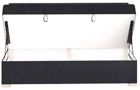 Ciemnoniebieskie łóżko dziecięce ze schowkiem i materacem 90x200 cm Chill – Ghado