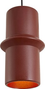 Retro Lampa Wisząca Czerwona z Czarnymi 3-punktami Światła - Monti