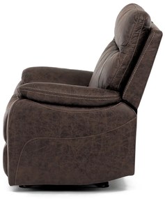 Fotel rozkładany 4092 BR3, vintage, brązowy