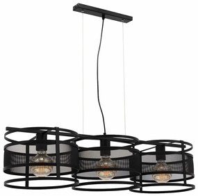 Lampa wisząca GORMAR czarna ELTAP