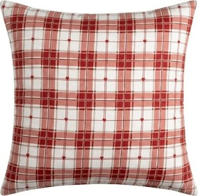 Flanelowa poszewka na poduszkę TARTAN HEART 45x45 cm, kolorowa