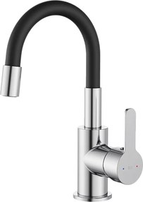 Mémory bateria zlewozmywakowa chromowana z elastycznym wężem z pamięcią kształtu - Essebagno