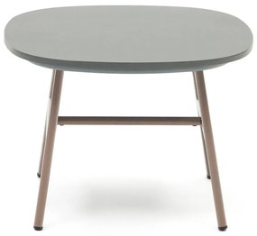 Okrągły stolik ogrodowy z betonowym blatem ø 60 cm Bramant – Kave Home