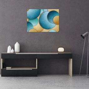 Obraz na szkle kręgów abstrakcji (70x50 cm)