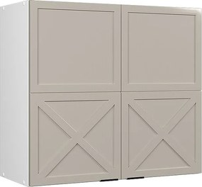 Szklana szafka kuchenna greybeige 80x34.1x72 fame-line