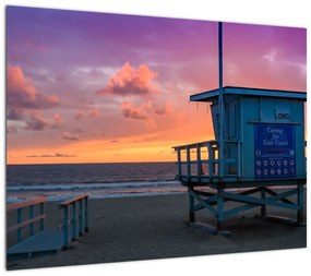 Obraz z plaży Santa Monica (70x50 cm)