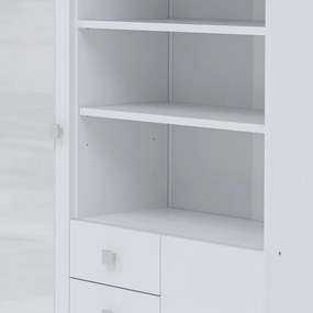 Biała szafka łazienkowa 90x182 cm Combi – TemaHome