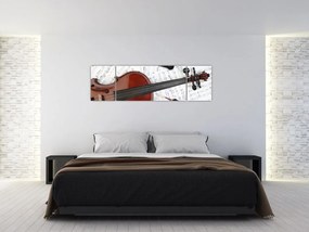 Obraz - Instrumenty muzyczne (170x50 cm)