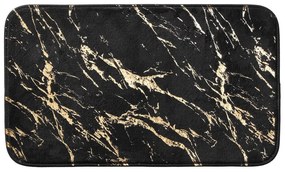 Dywanik łazienkowy w czarno-złotym kolorze 45x75 cm Aquamarbre – douceur d'intérieur
