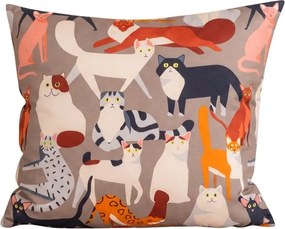 Poszewka na poduszkę z mikrofibry CATMOSPHERE 45x45 cm, kolorowa